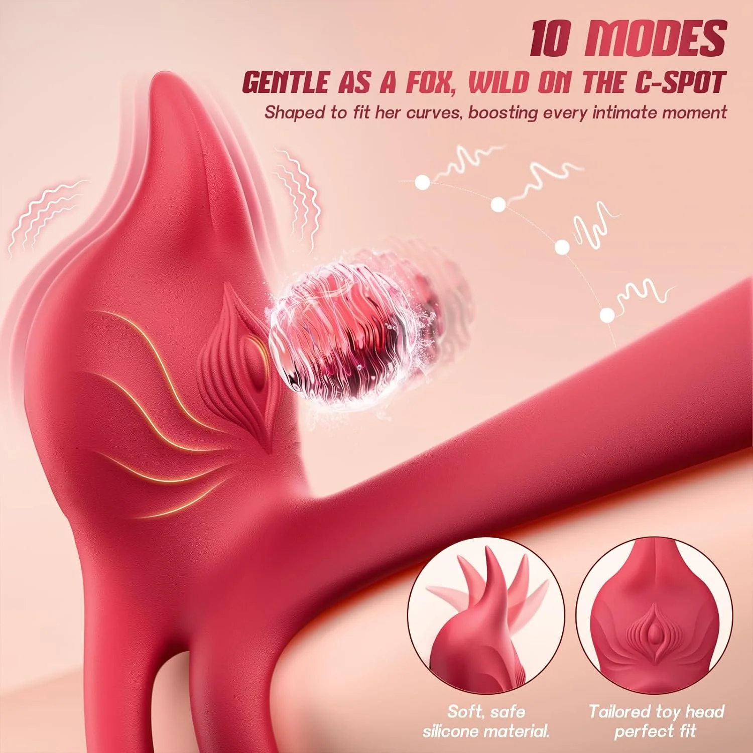 RoseSyncX Rose Vibrating Cock Ring G-Spot Clit Stimulator - Image 4