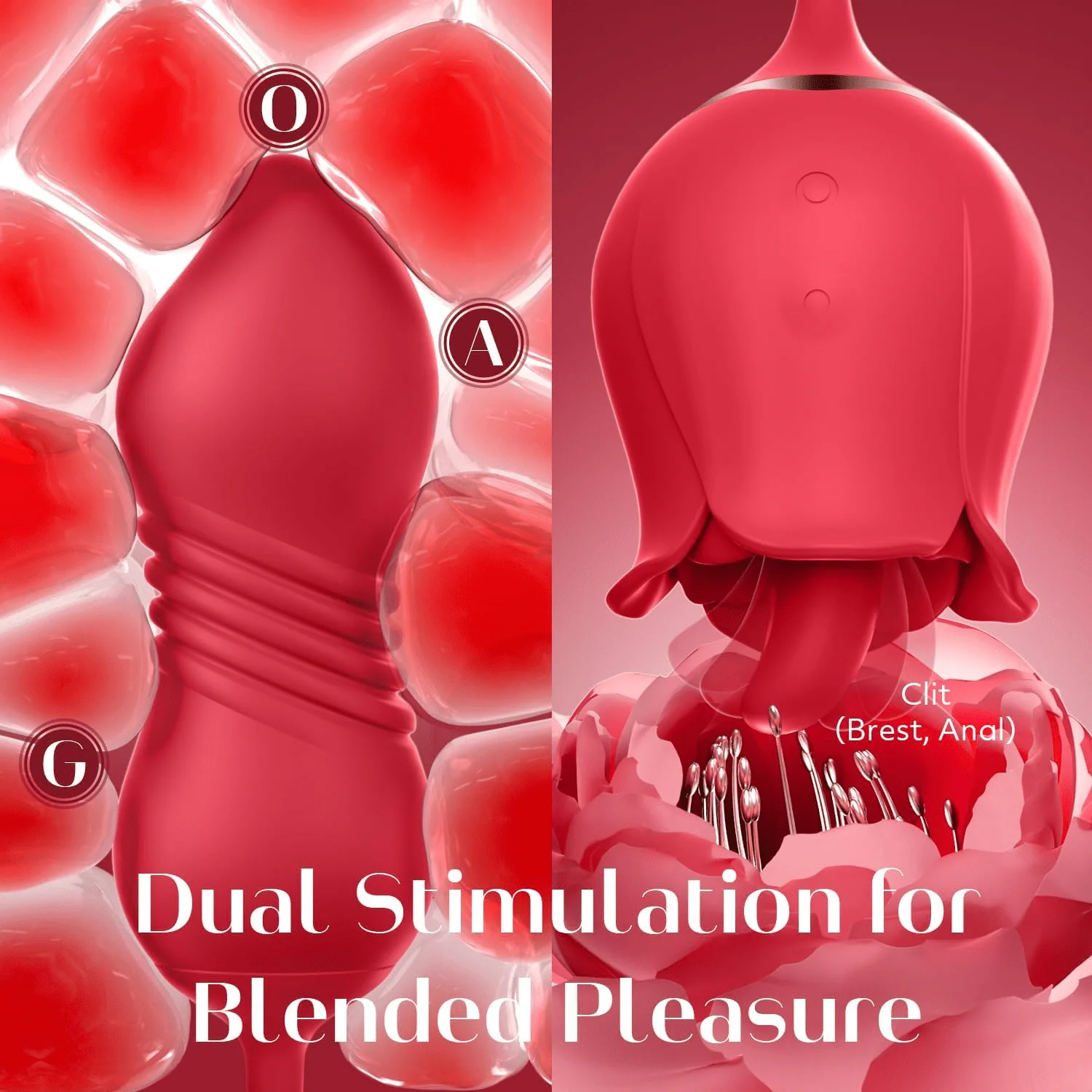 RoselleX AI Rose Thrust Vibrator 9 Lick 9 Thrust - Image 2