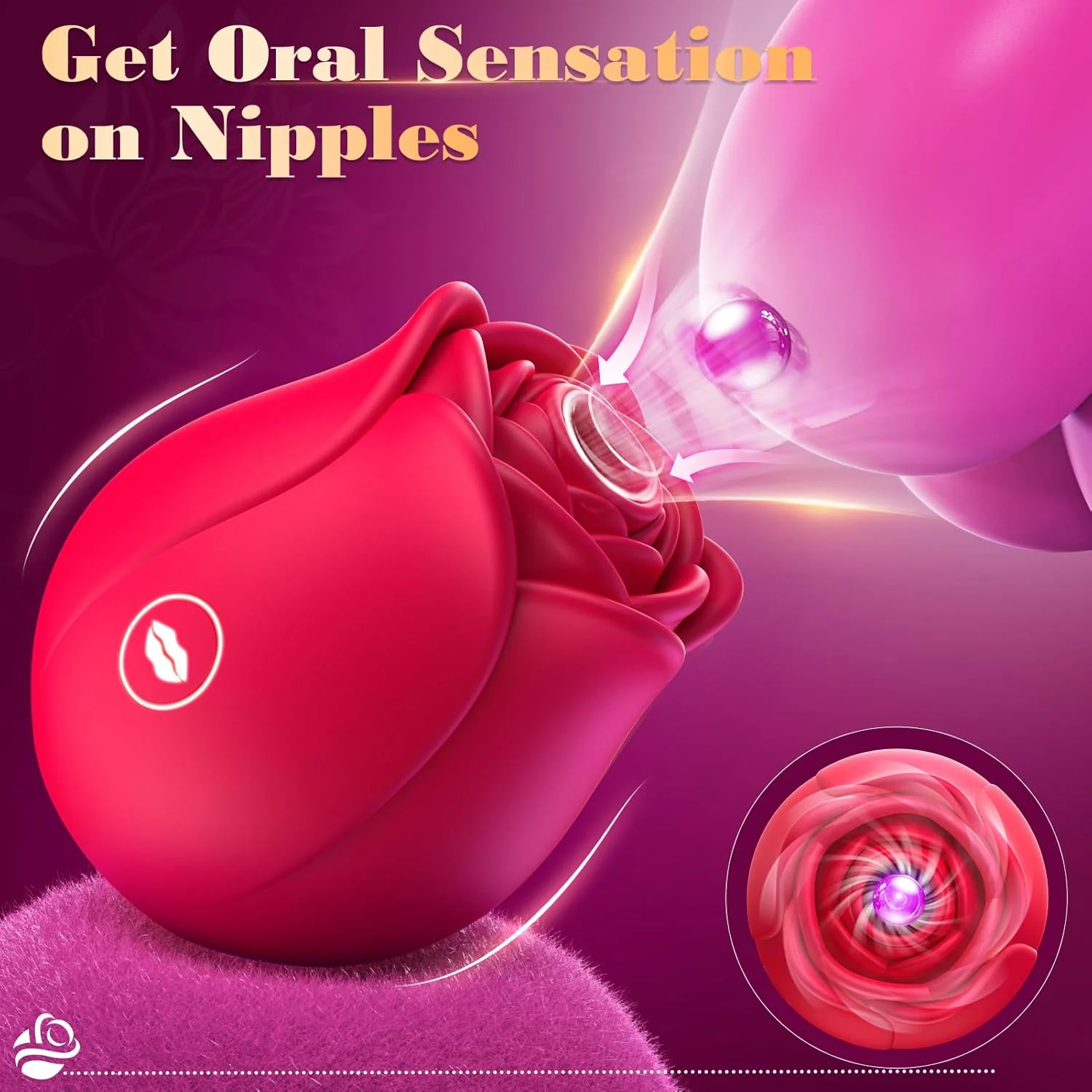 SerevynX Rose Clit Sucker 10 Modes App Waterproof Quiet - Image 2