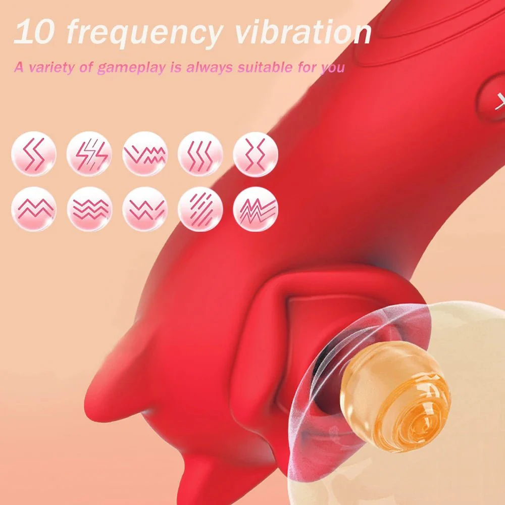 RosePulse Rose Suction Vibrator 10 Modes - Image 2