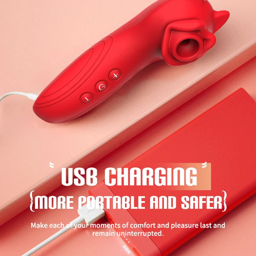 RosePulse Rose Suction Vibrator 10 Modes - Image 3