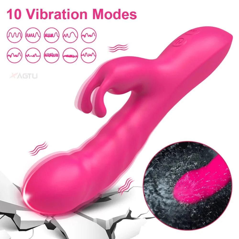 RoseThrust Royale Rabbit Thrusting Vibrator 10 Modes - Image 3