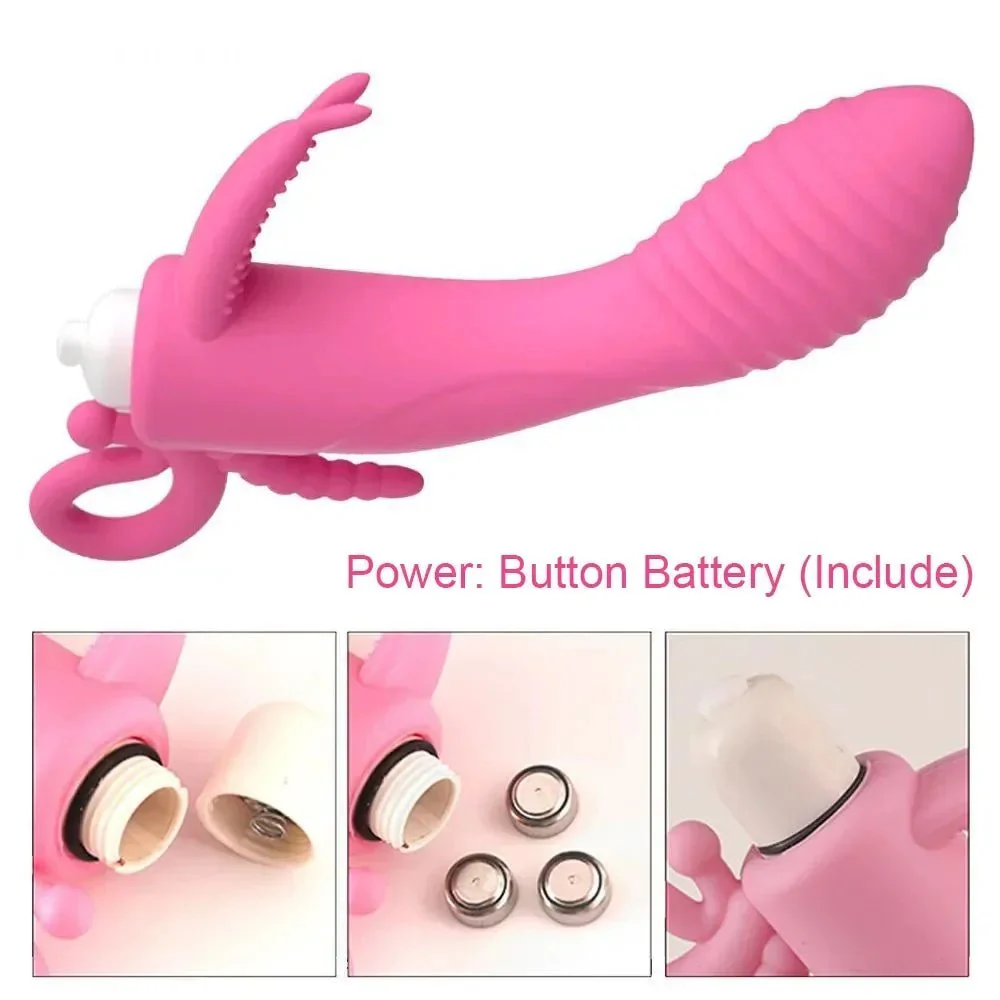 RoseWave Triple Stim Dildo Vibrator - Image 4