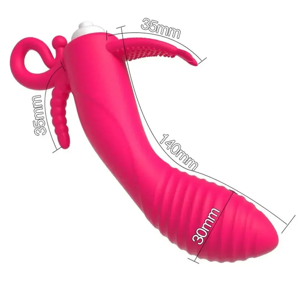RoseWave Triple Stim Dildo Vibrator - Image 5