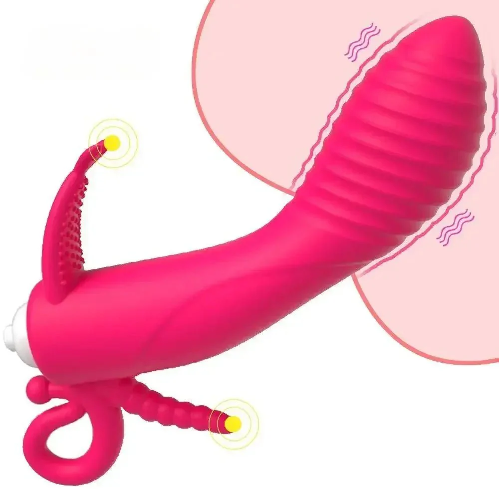 RoseWave Triple Stim Dildo Vibrator - Image 6