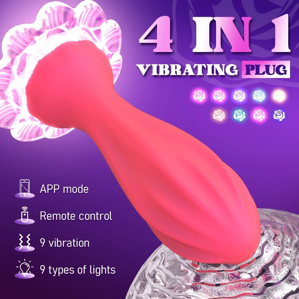 SatinPetal Vibrating Butt Plug - Image 6