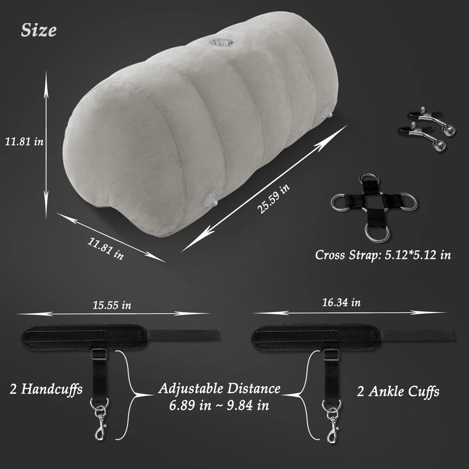 SatinPulse Sex Pillow Cuffs Set - Image 6