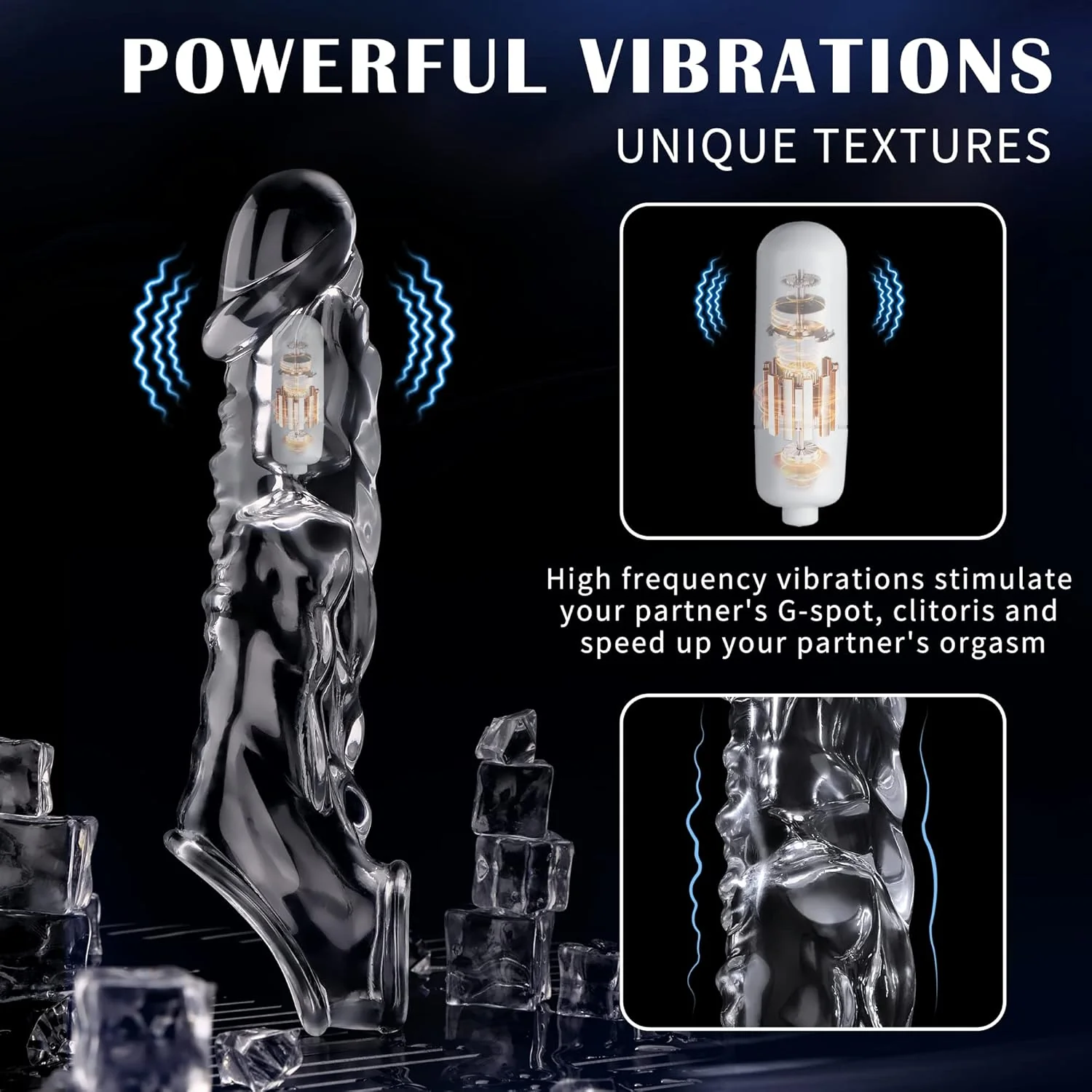 SavageTide Vibrating Penis Sleeve Extender - Image 3