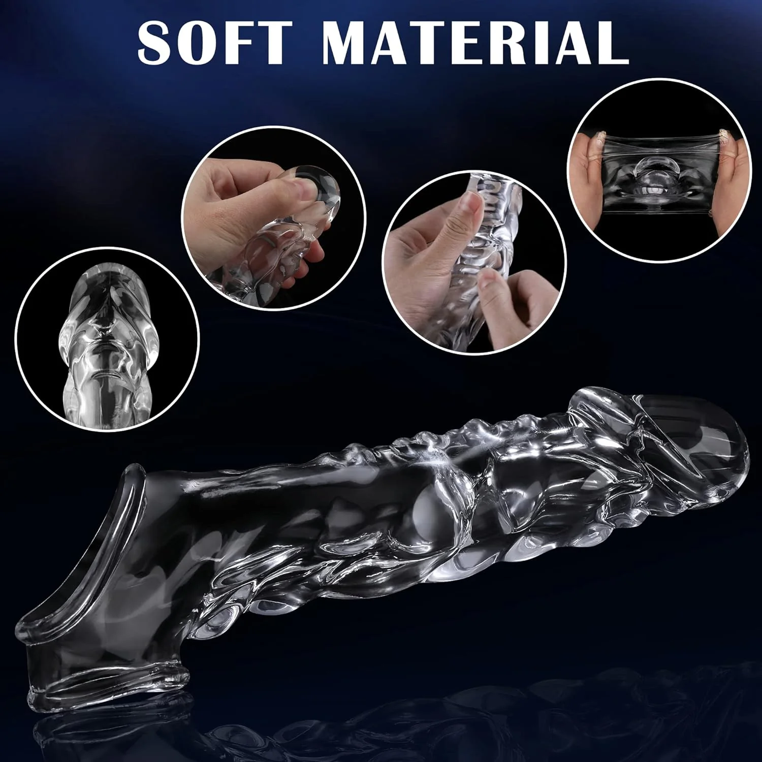SavageTide Vibrating Penis Sleeve Extender - Image 4
