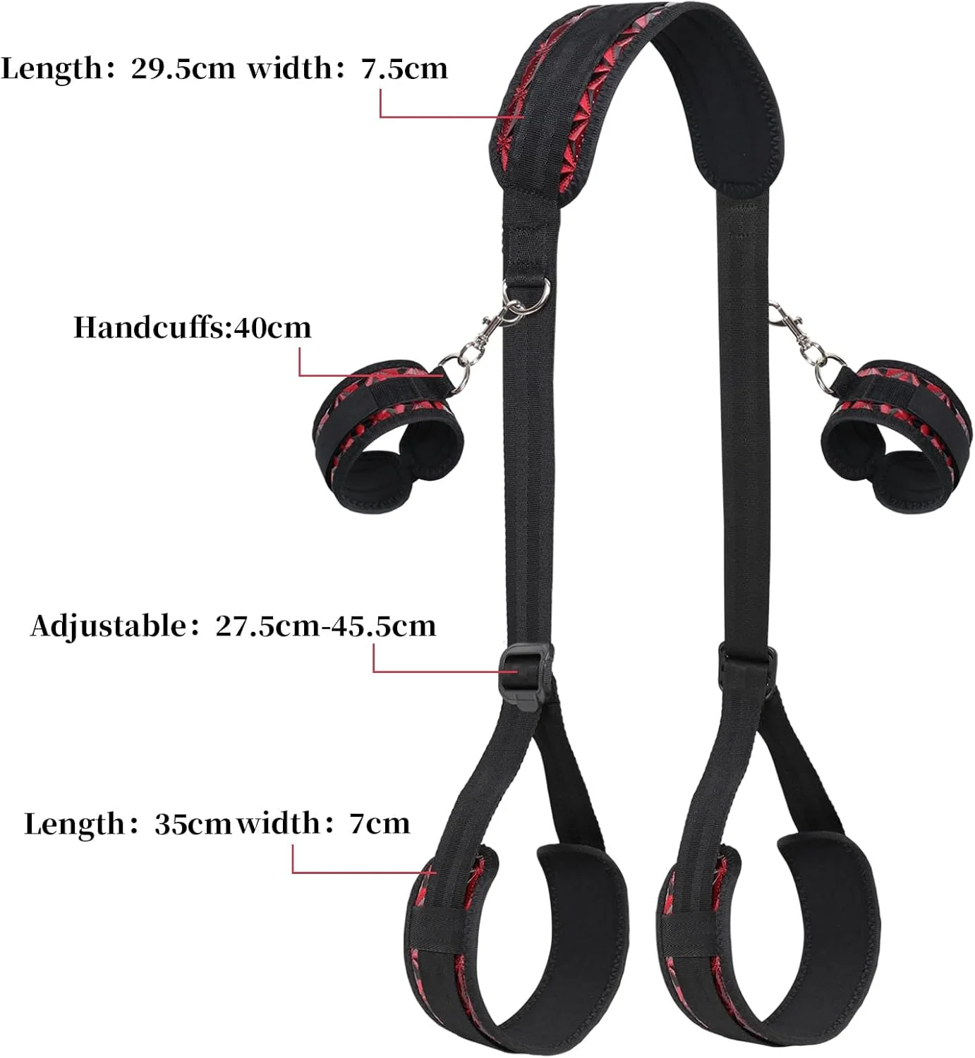 DiamondFlex Adjustable Sling Strap BDSM Kit with Cuffs - Image 4