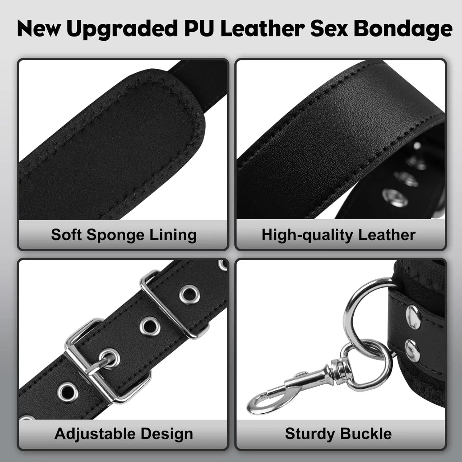 GripLink Neck to Thigh Sling Strap BDSM Kit - Image 5