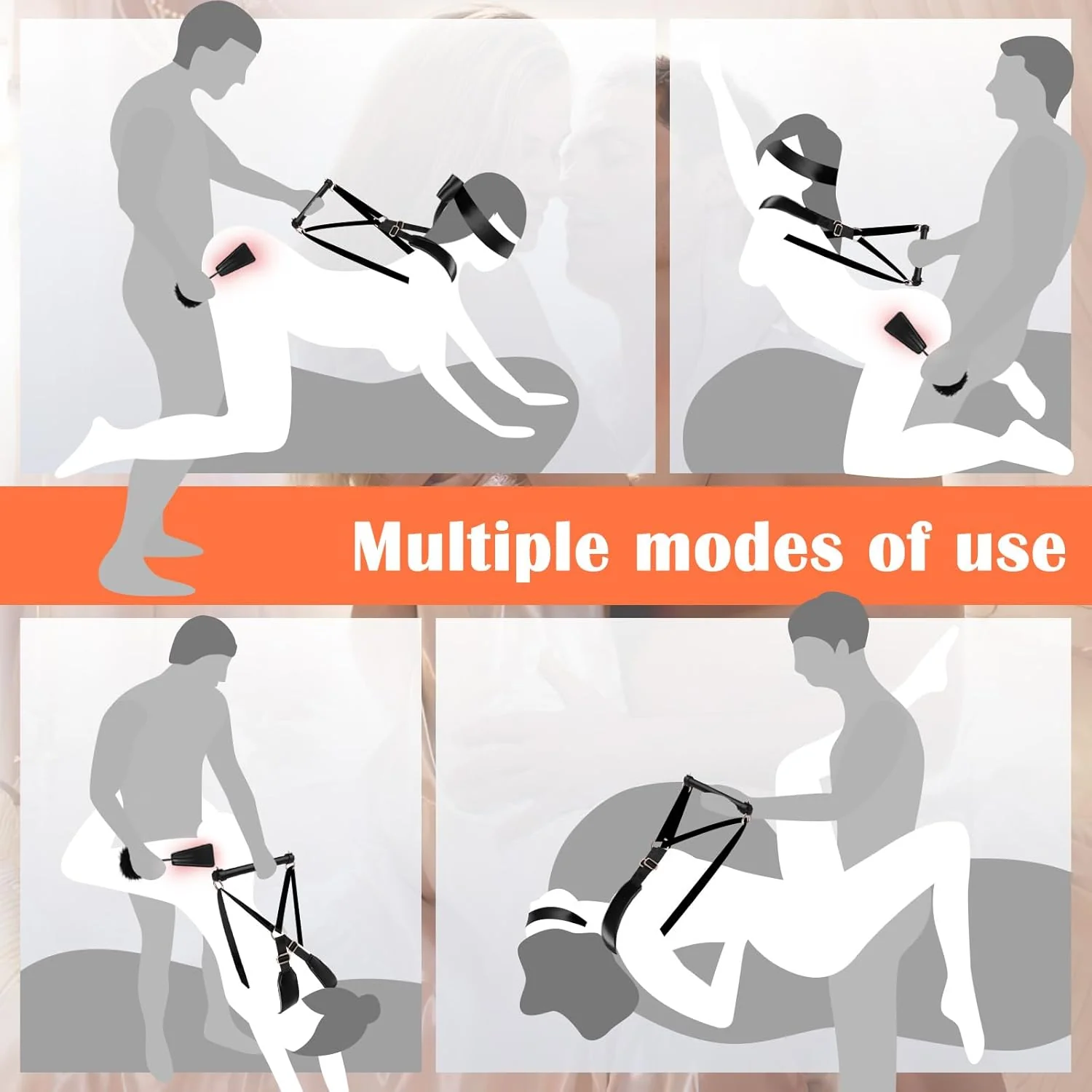 GripForm Doggy Style Sling Harness BDSM Kit Adjustable - Image 3