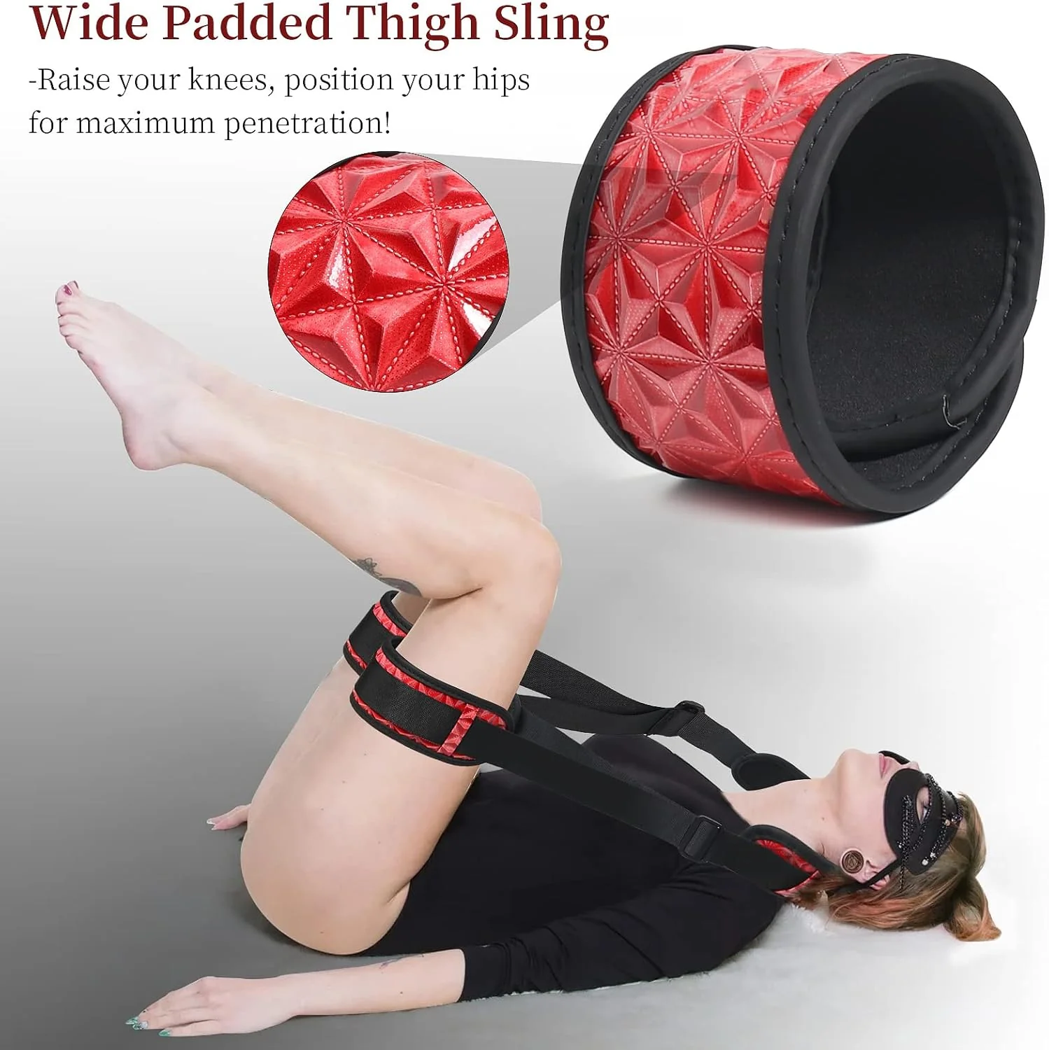 FlexLift Neck to Thigh Sling BDSM Strap Kit - Image 3