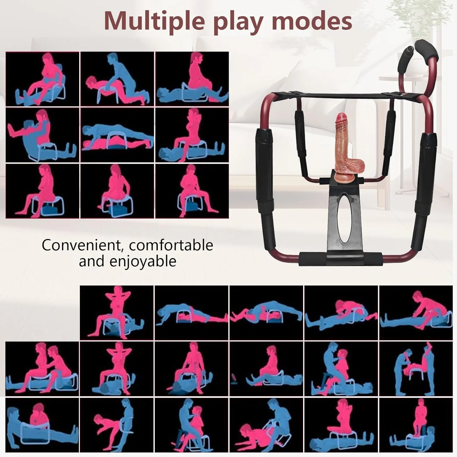 FlexBounce Adjustable Sex Position Chair with Dildo - Image 2