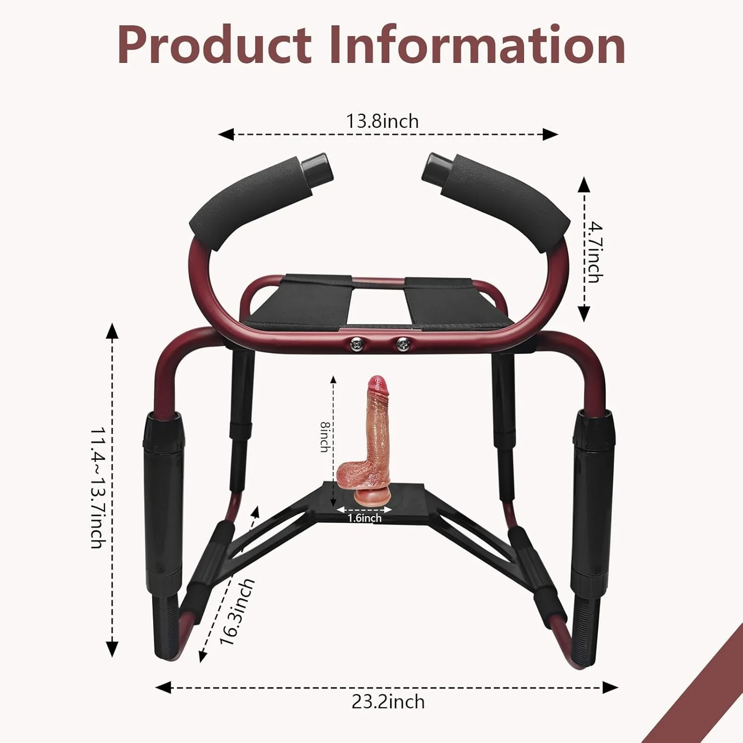 FlexBounce Adjustable Sex Position Chair with Dildo - Image 5