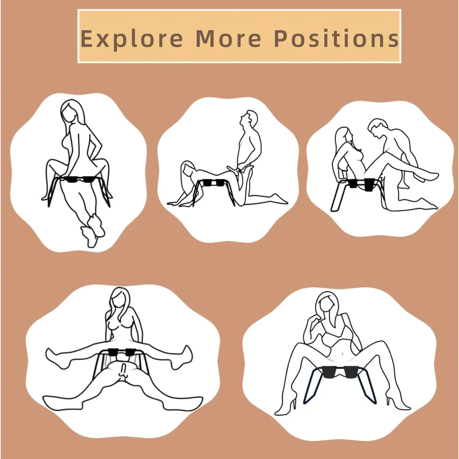 VeloraLift Adjustable Sex Position Stool - Image 3
