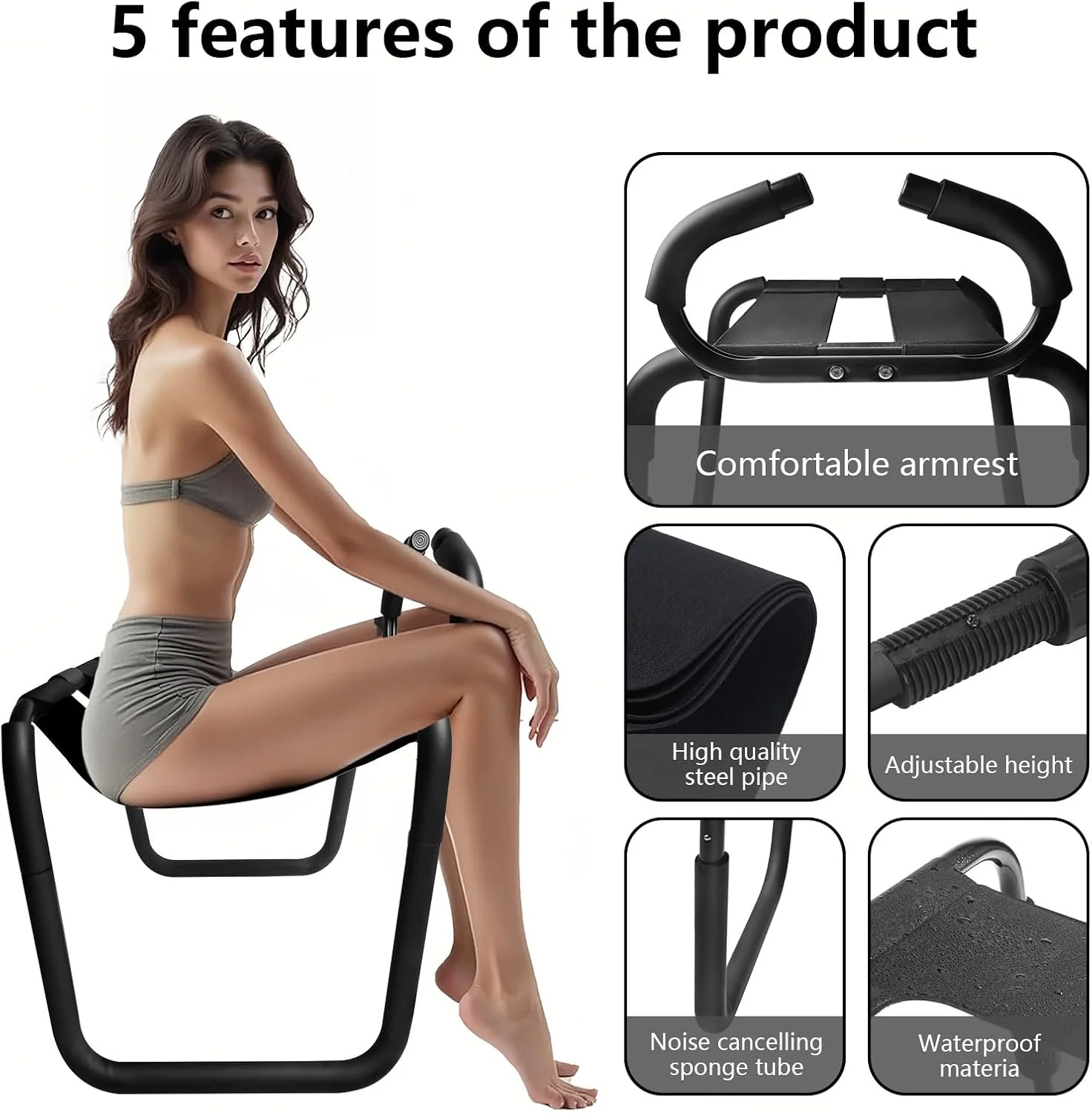 AxisControl Sex Chair with Armrests & Elastic Straps - Image 3
