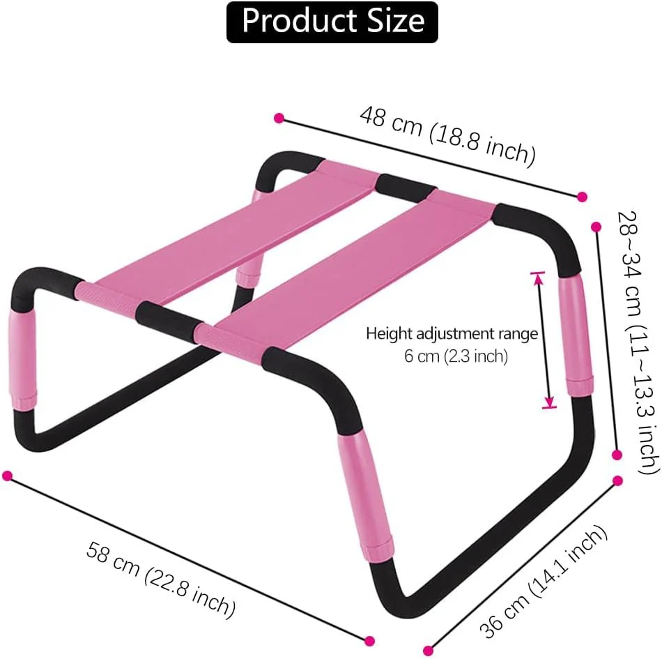 BlushBounce Pink Adjustable Sex Chair Position Aid - Image 2