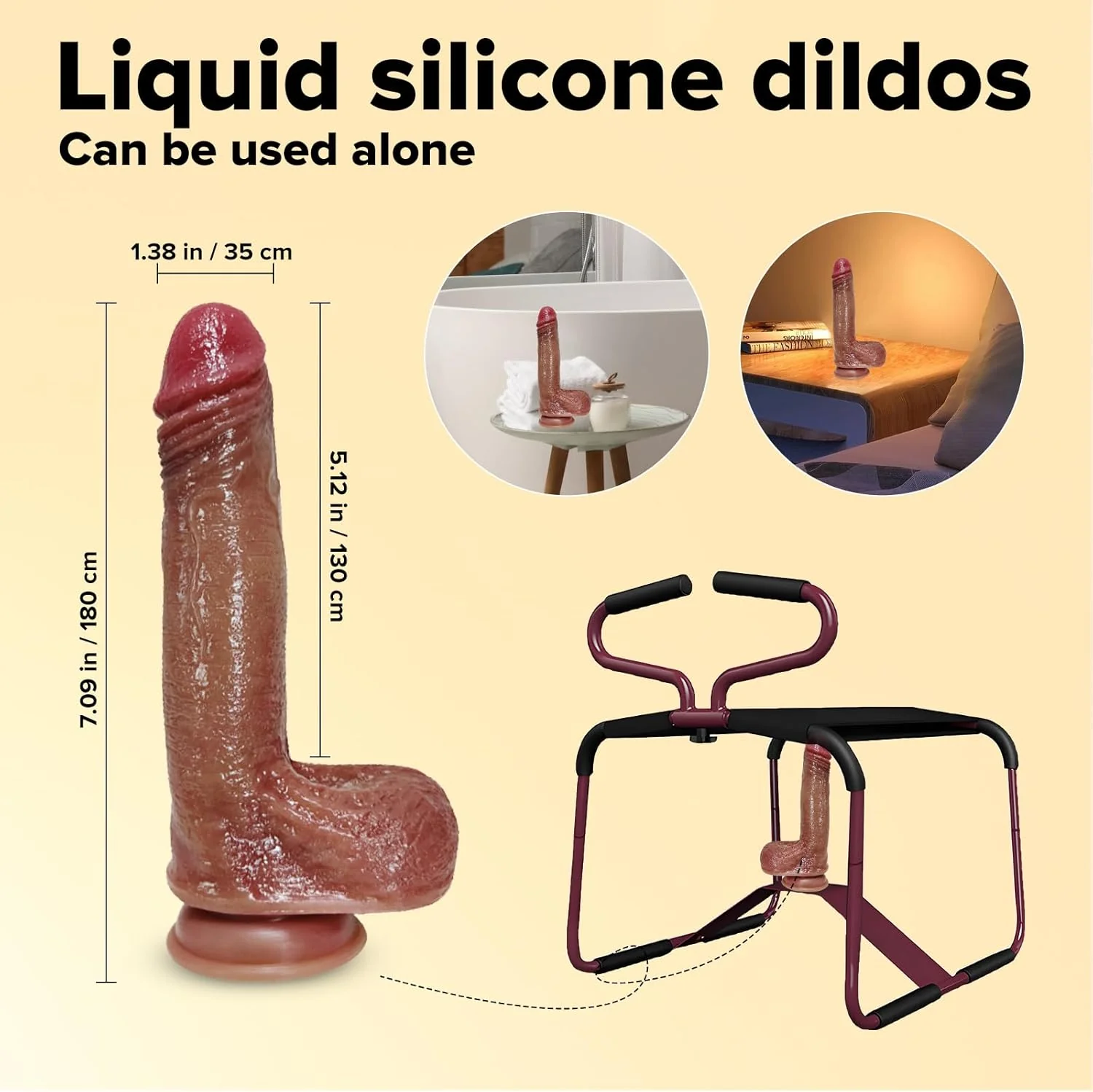 AeroBounce Adjustable Sex Chair with Dildo Mount - Image 6