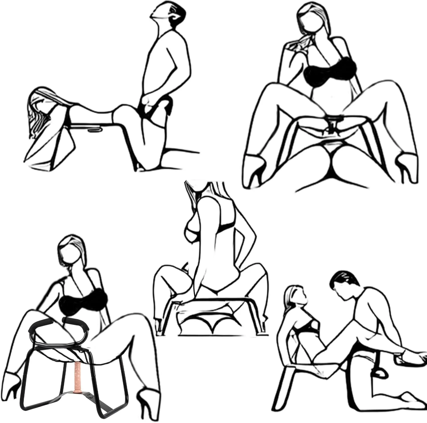 PulseLift Adjustable Sex Position Chair with Support - Image 3