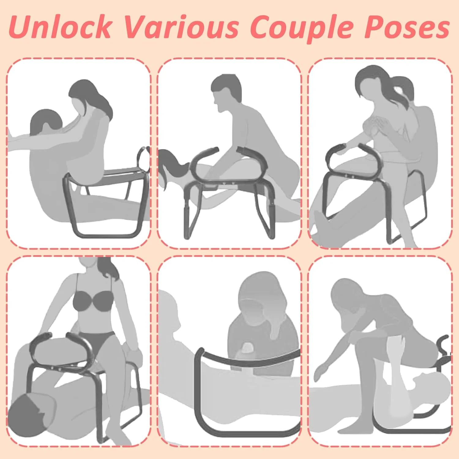 RhythmCore Adjustable Sex Chair with Handrail - Image 2