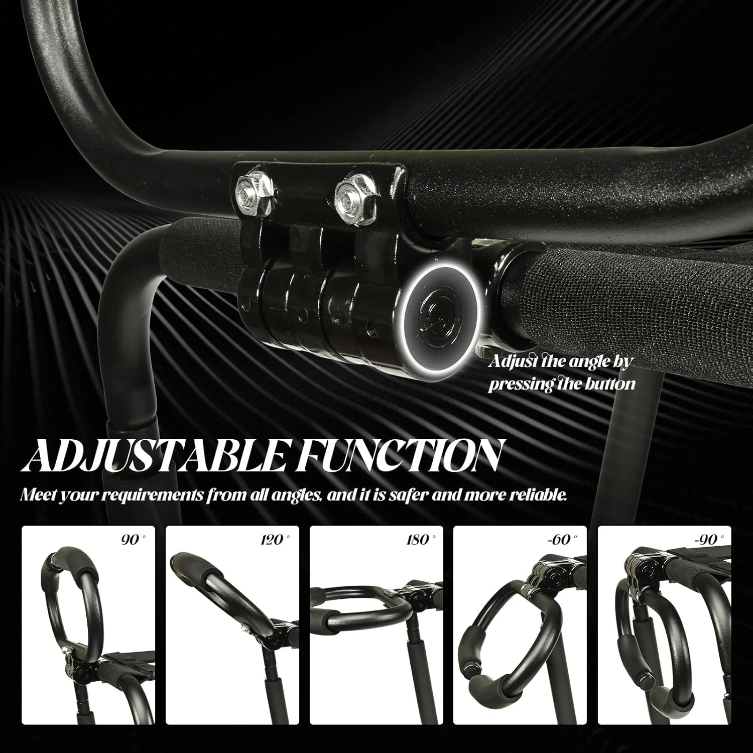 SteelBounce Adjustable Sex Chair with Handrail - Image 4
