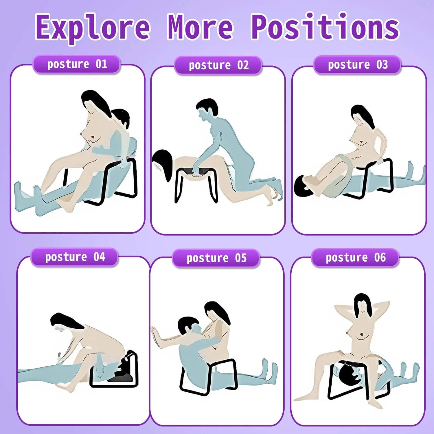 RideWave Adjustable Bouncing Sex Chair with Elastic Seat - Image 5
