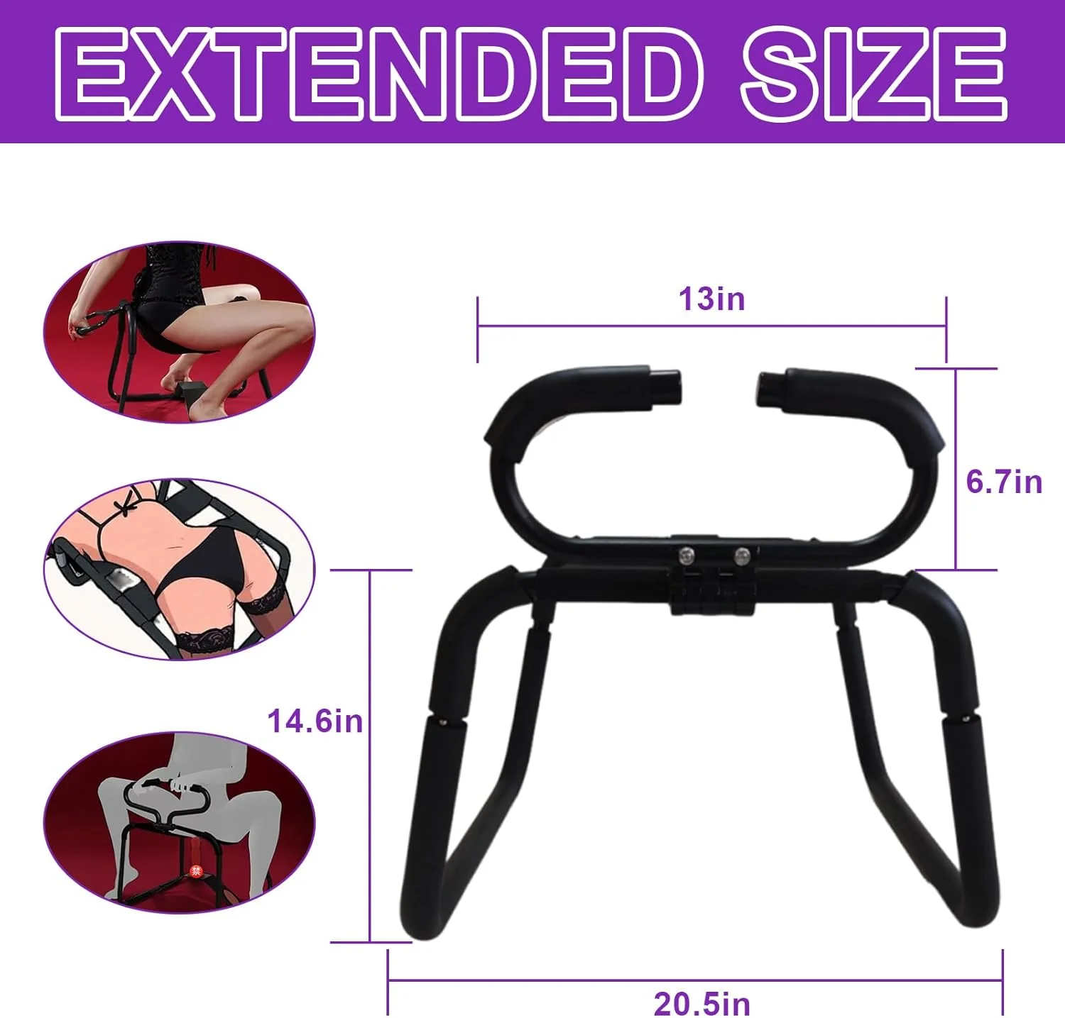 MotionCore Adjustable Bouncing Sex Chair 300LB - Image 4