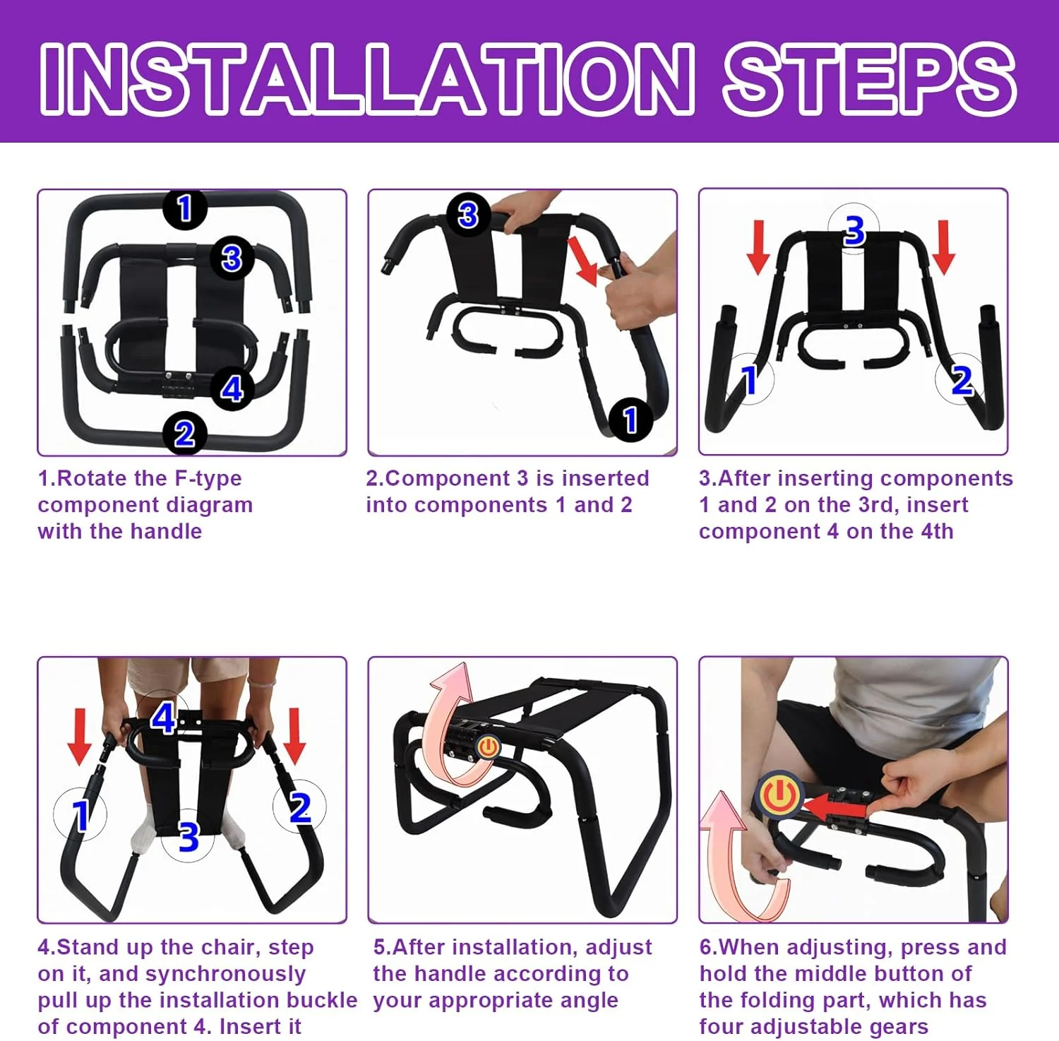 MotionCore Adjustable Bouncing Sex Chair 300LB - Image 5