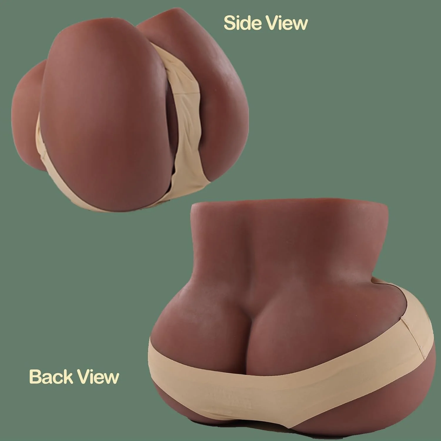 MidnightCurves Black Sex Doll Torso Dual Channel 10LB - Image 7