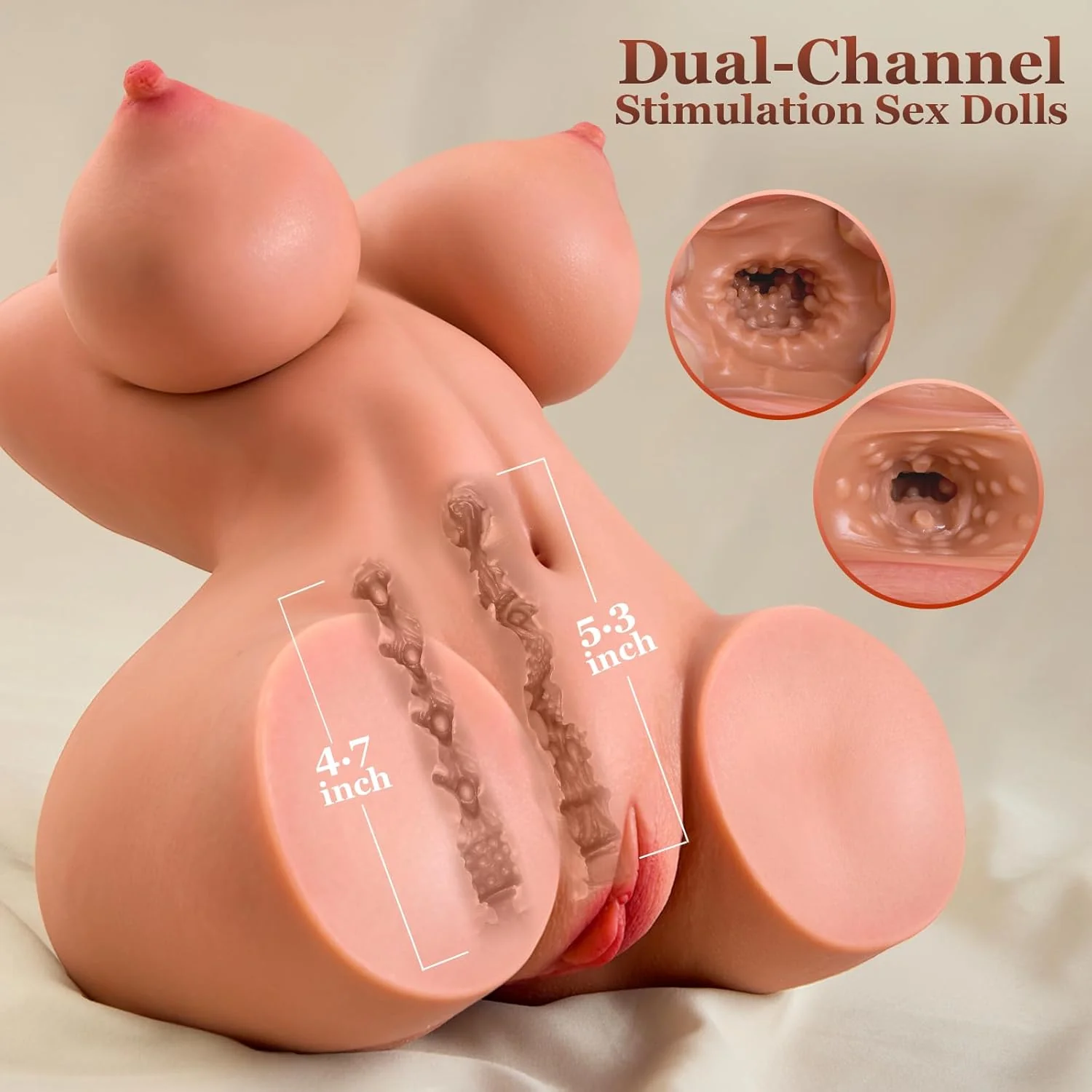 CoreForm 3-in-1 Torso Stroker Sex Doll 8LB - Image 3