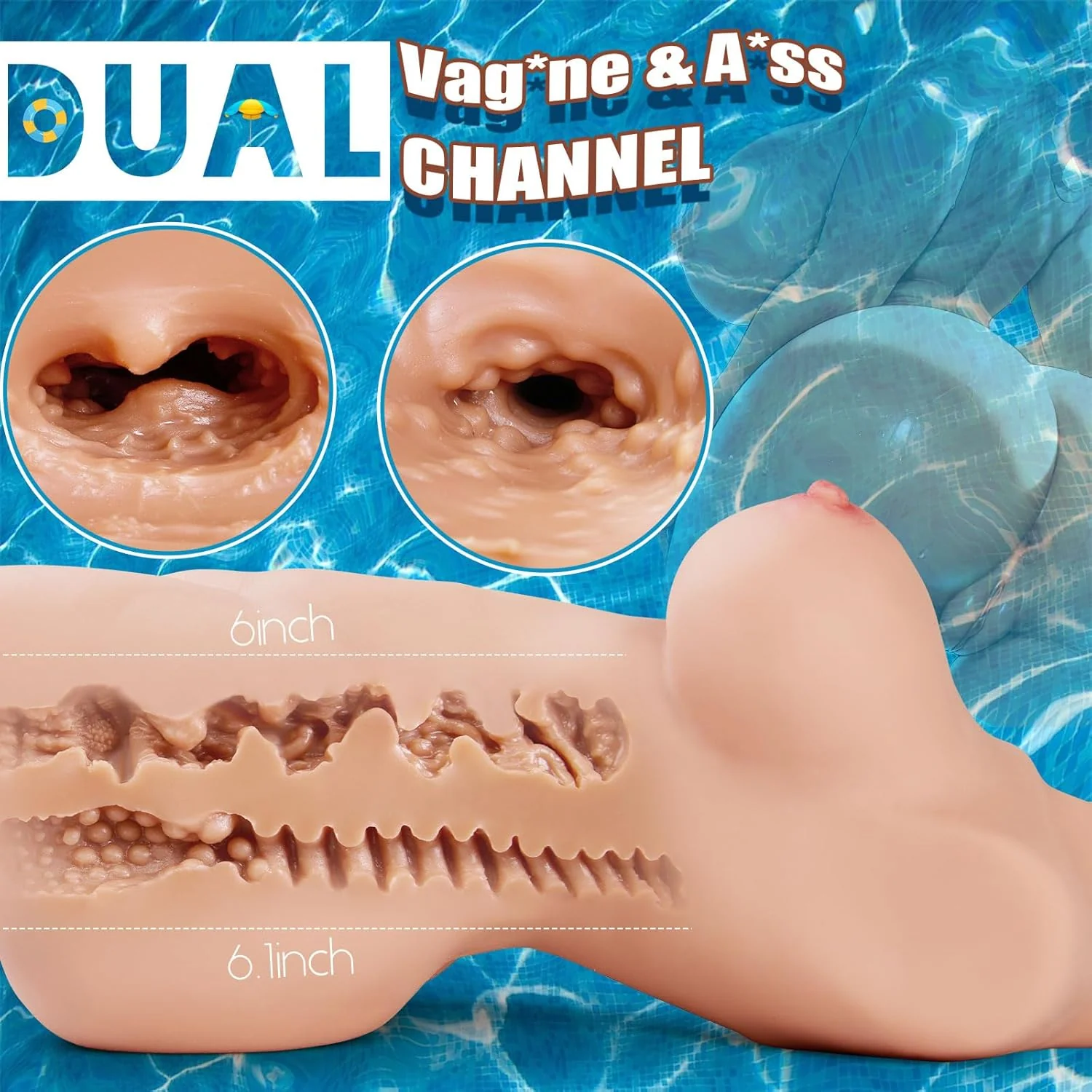 NexaCurve Sex Doll Torso Dual Channel 10.7LB TPE - Image 3
