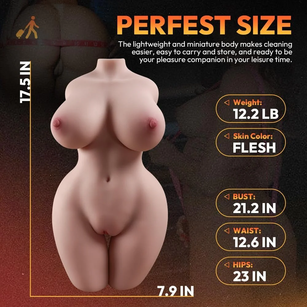 FlexFormX Dual Channel Torso Sex Doll w/ Skeleton - Image 4