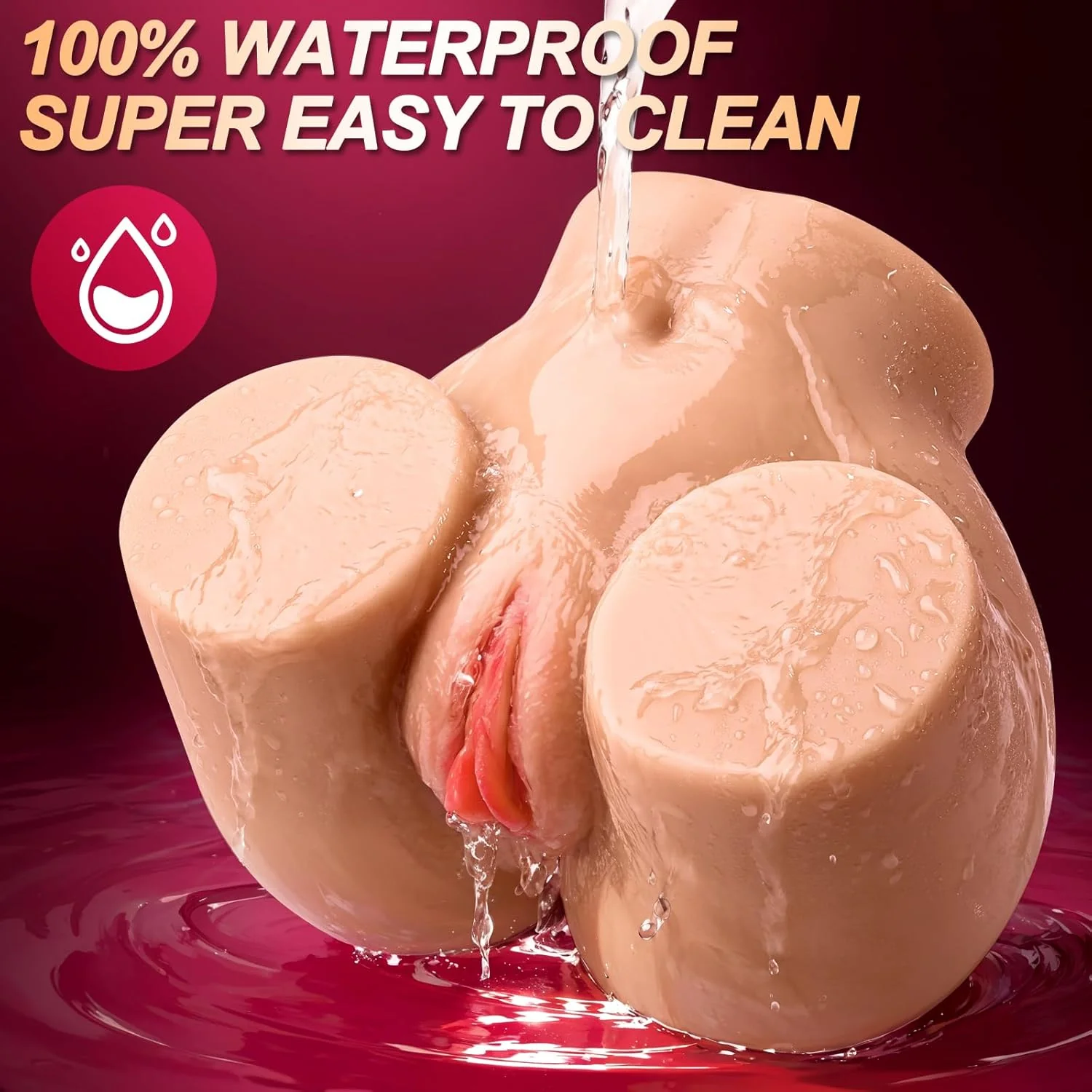 VelvetCore Dual Channel Pocket Pussy Sex Doll 5.9LB Real Feel - Image 4