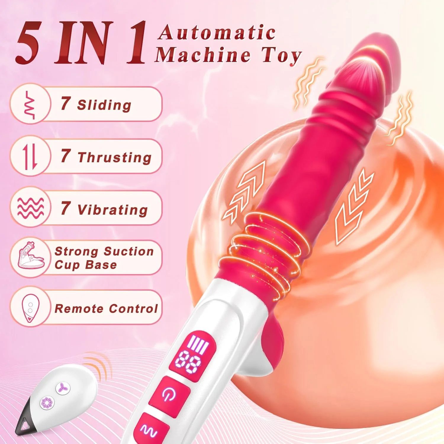 GlideCore 2-in-1 Thrusting Dildo Sex Machine - Image 3
