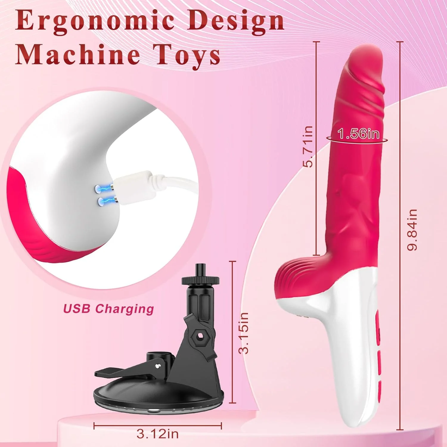 GlideCore 2-in-1 Thrusting Dildo Sex Machine - Image 7