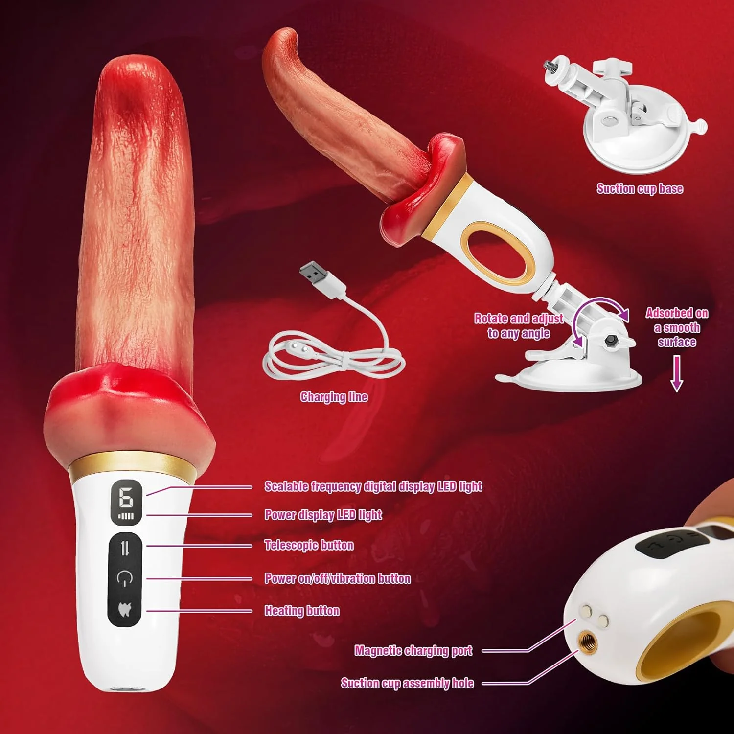 TongueRide Heated Dildo Thrust Machine - Image 5