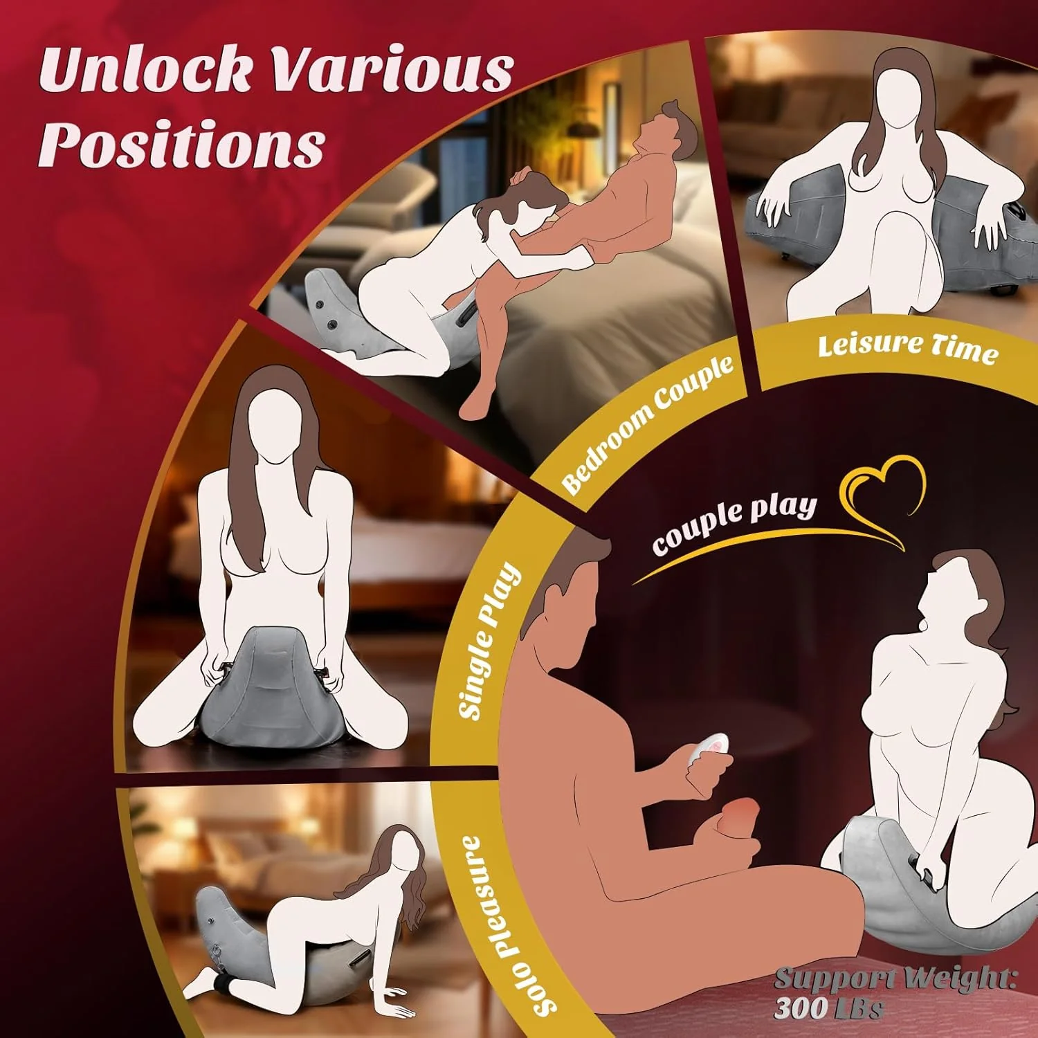 RideCore Inflatable Motion Sex Pillow with Vibrating Dildo - Image 3