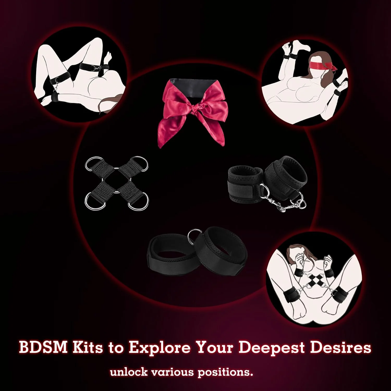 AirBond Inflatable BDSM Pillow with Restraints & Toy Mount - Image 4
