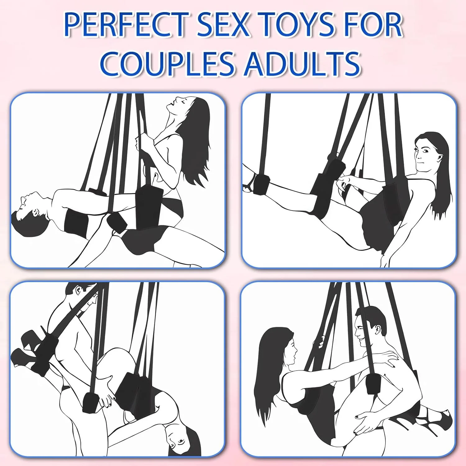OrbitLux 360° Adjustable Ceiling Sex Swing - Image 4
