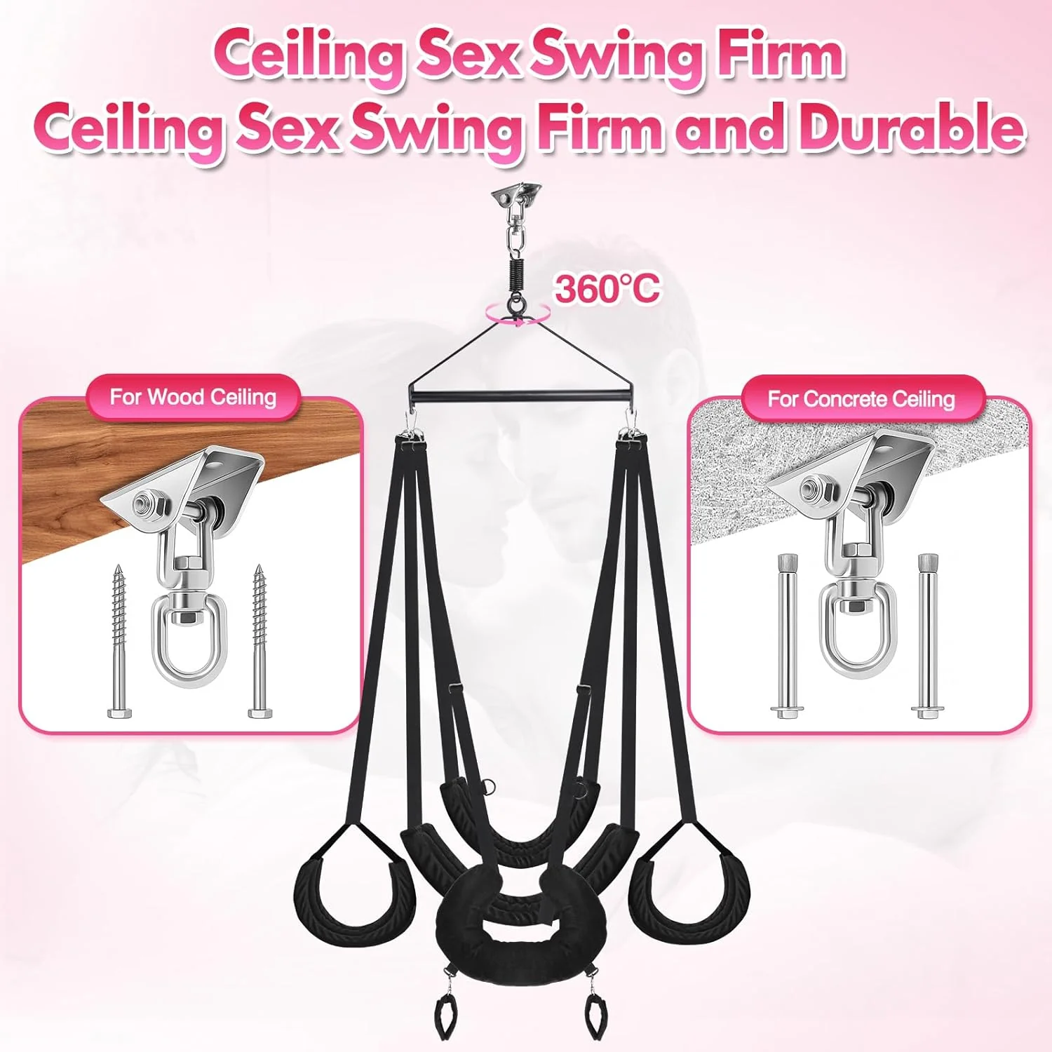 OrbitraX 360° Ceiling Sex Swing Wide Cushion - Image 2