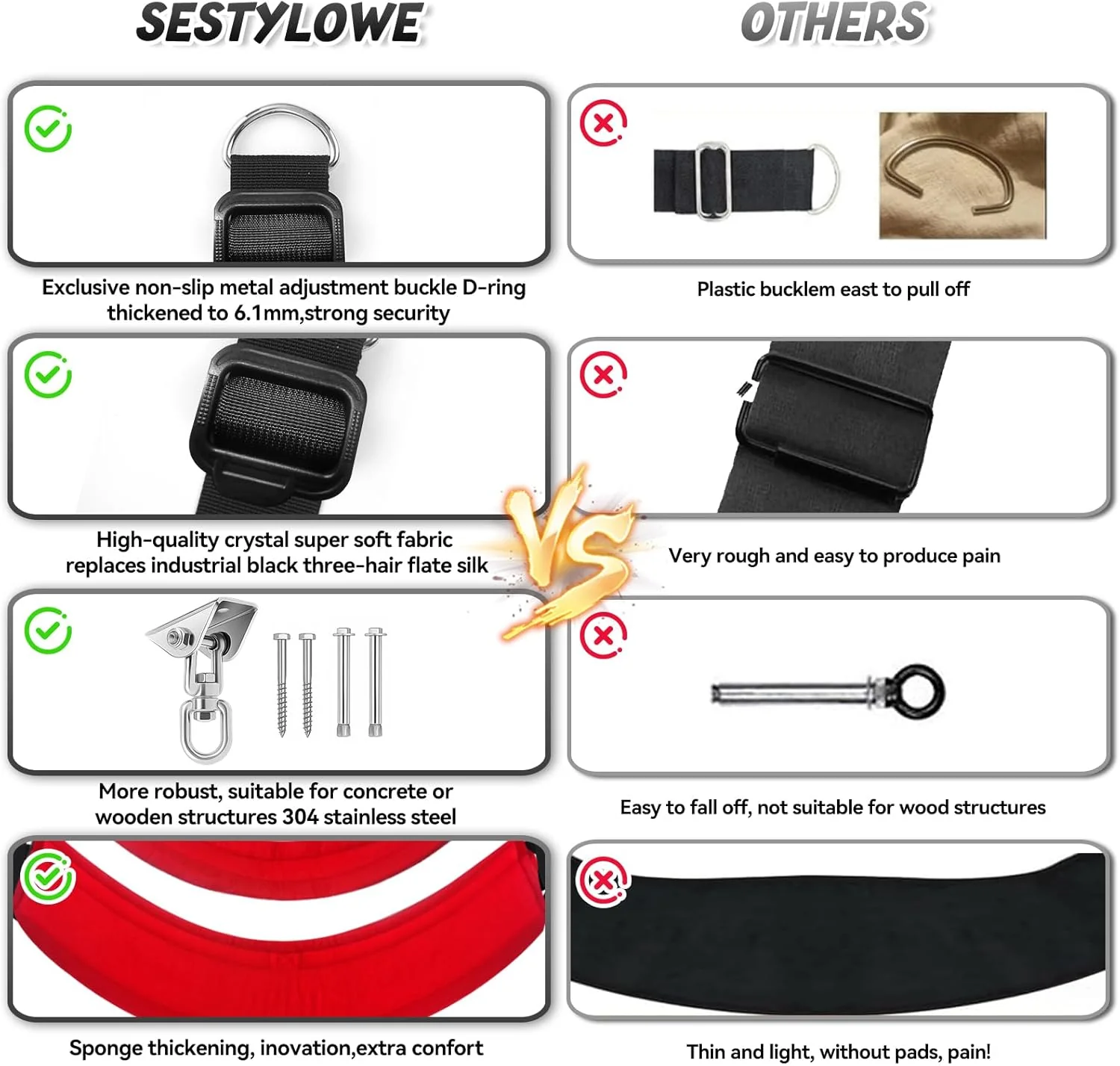 OrbitComfort 360° Adjustable Rotating Sex Swing - Image 2