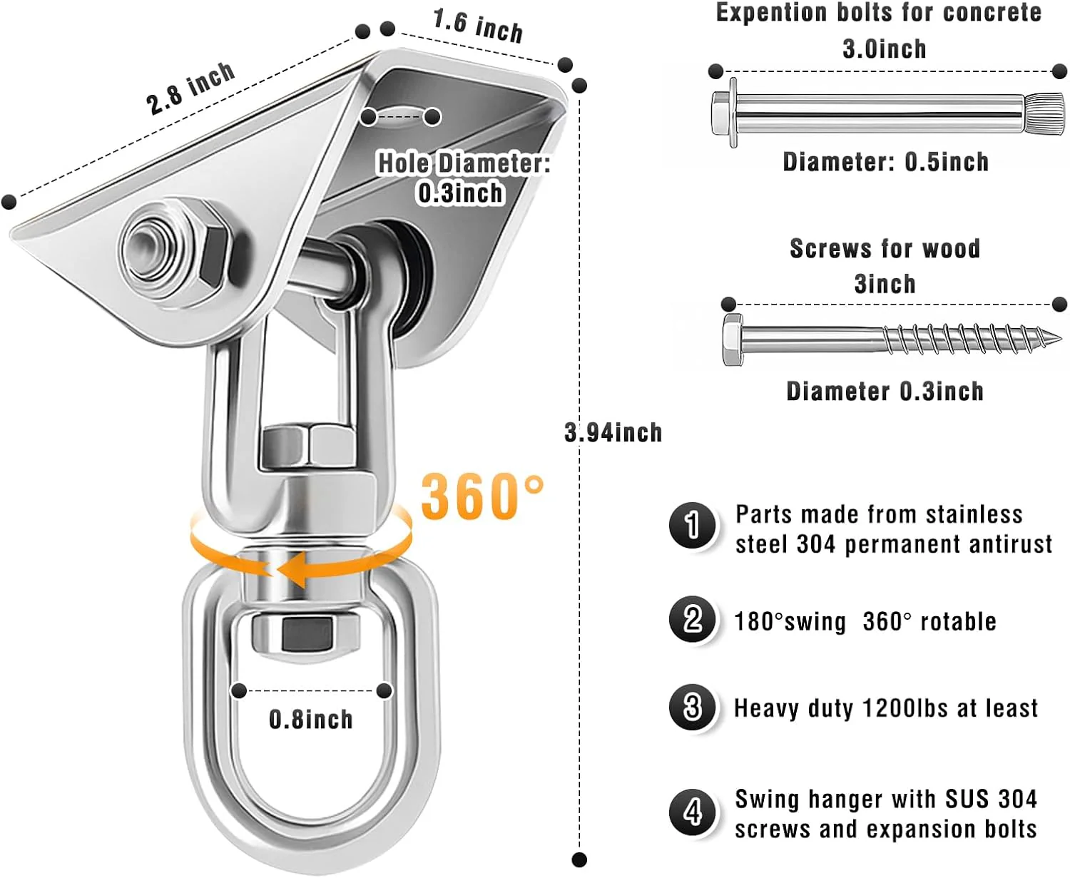 OrbitComfort 360° Adjustable Rotating Sex Swing - Image 4