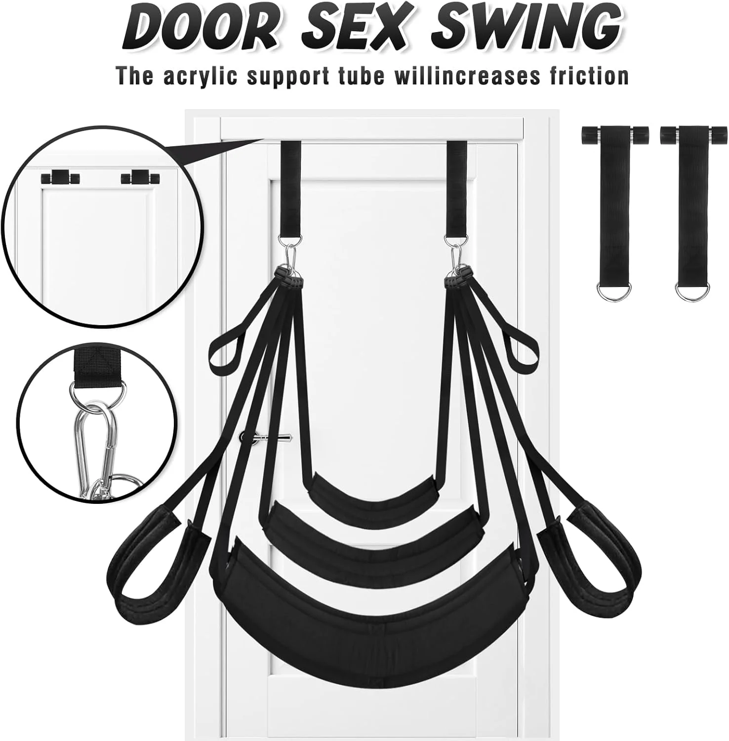 OrbitBond BDSM Sex Swing with Handcuffs 360° - Image 6