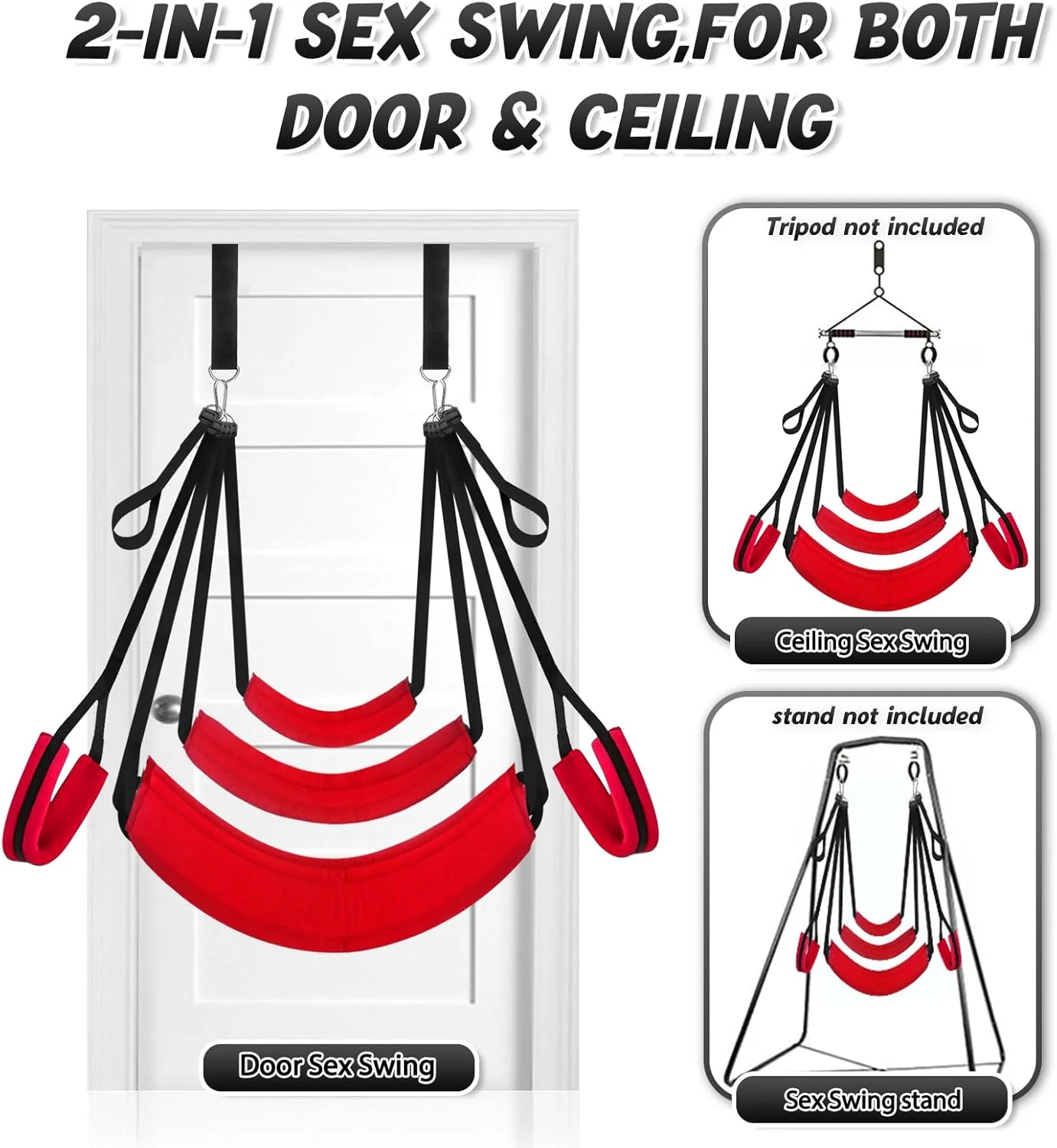 ScarletComfort Door Sex Swing Adjustable Cushioned - Image 3