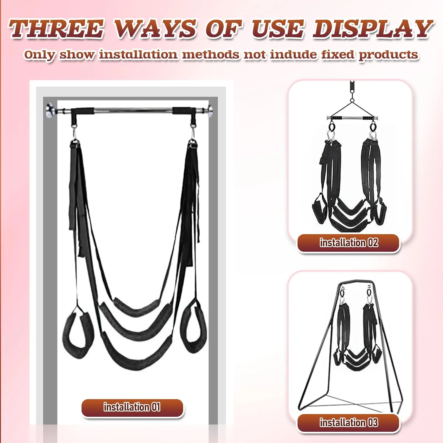 PowerGlide Bondage Sex Swing 500lb Adjustable - Image 5