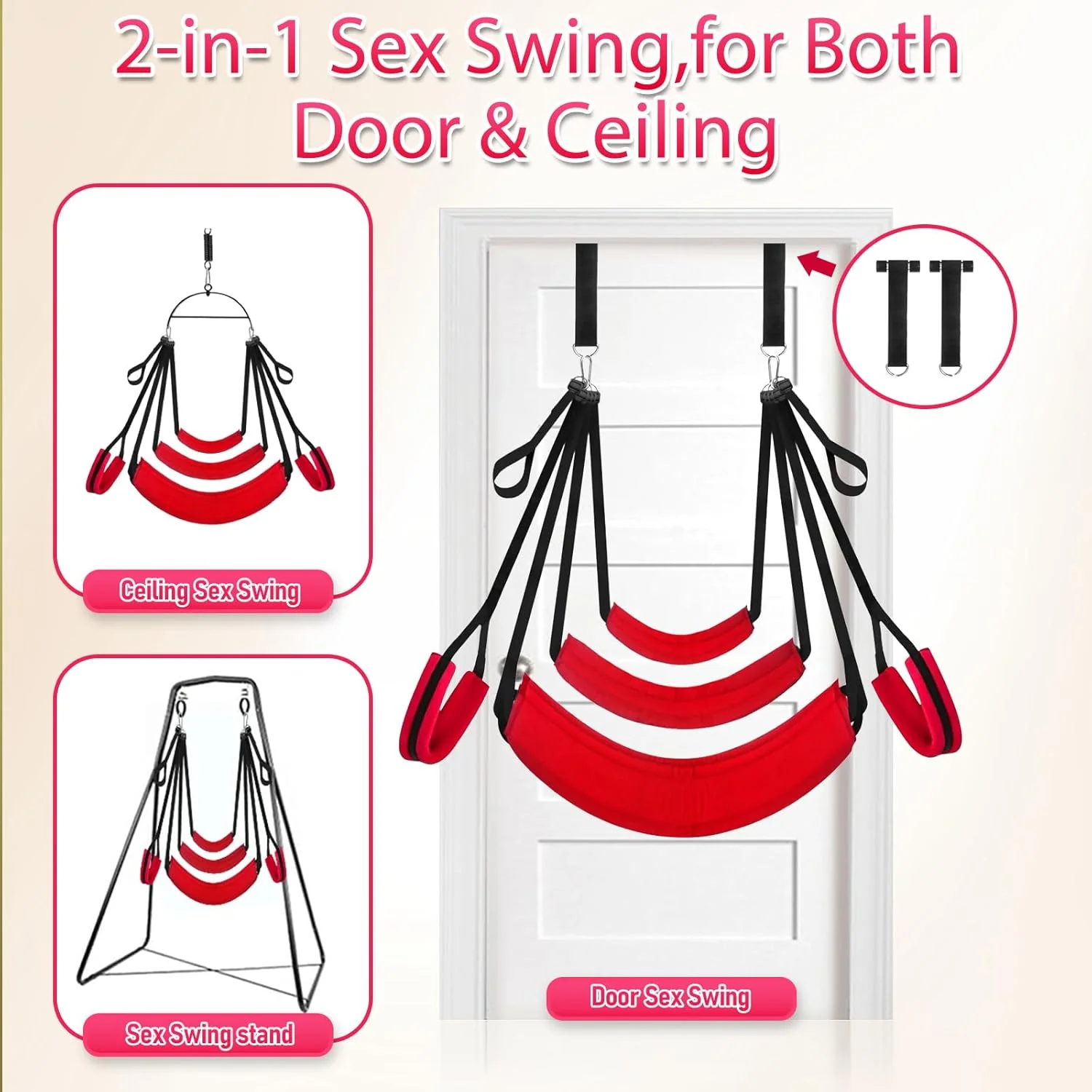 ShadowLift Adjustable BDSM Door Swing for Couples - Image 3