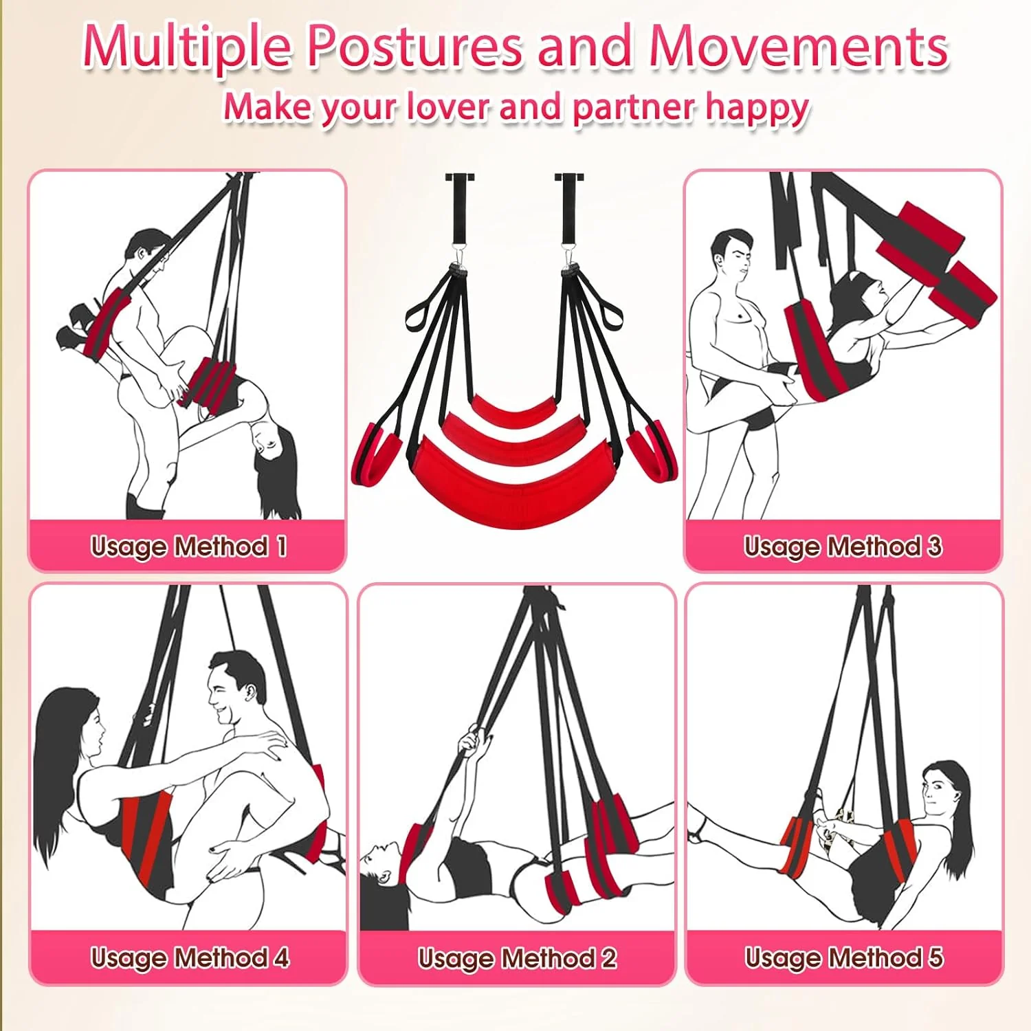 ShadowLift Adjustable BDSM Door Swing for Couples - Image 6
