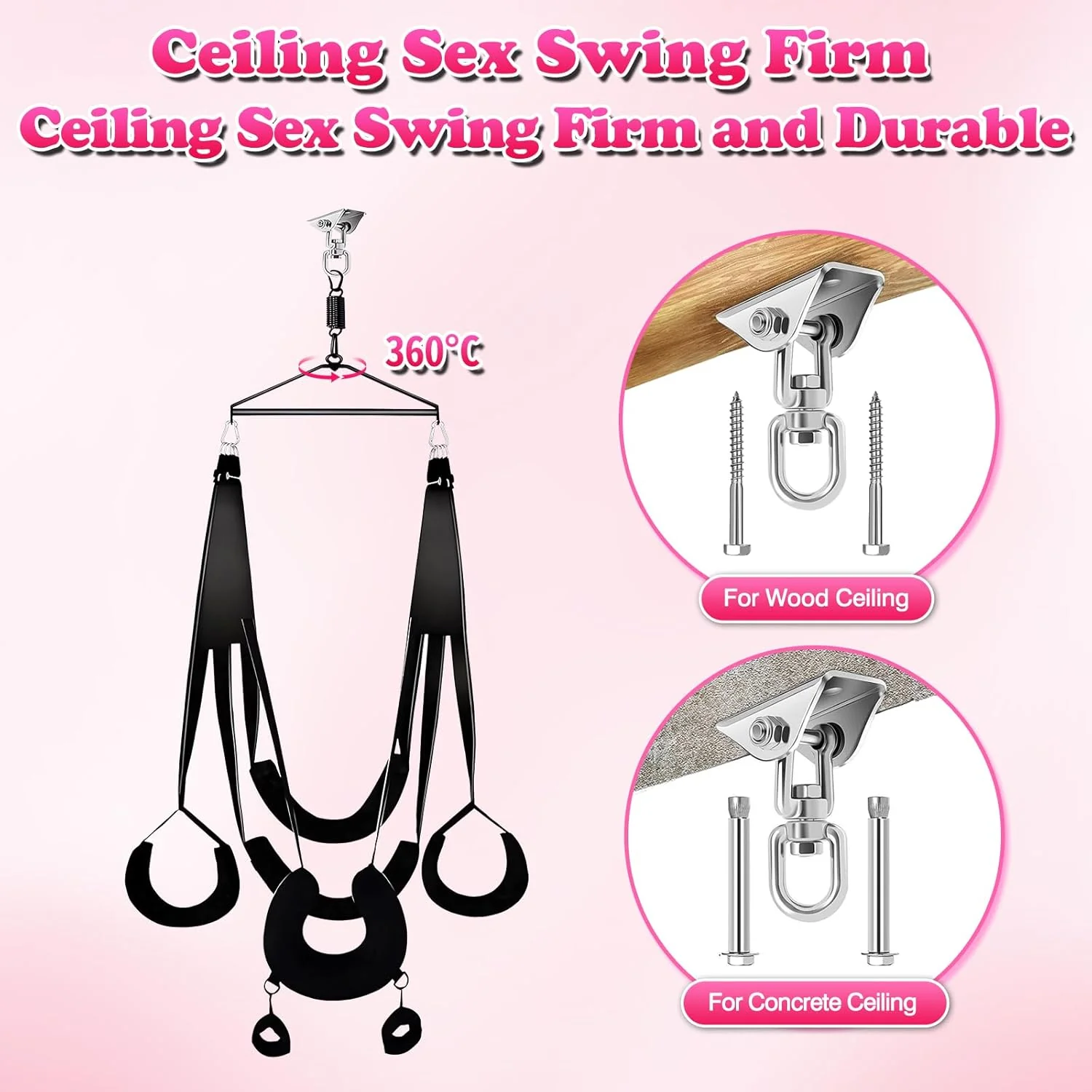 AveriX 360° Sex Swing with Padded Support - Image 6