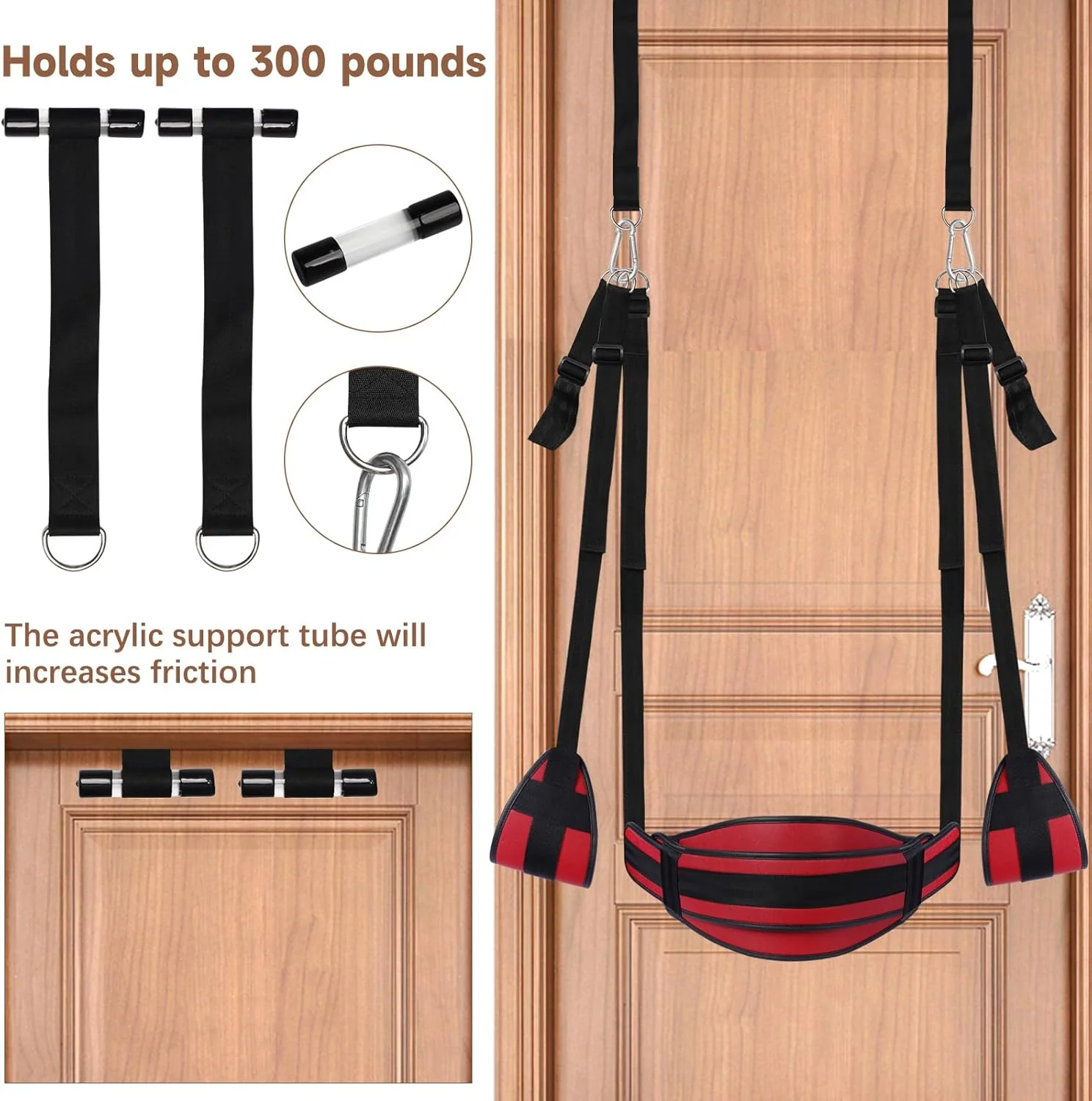 Velaryn Door Sex Swing with Seat & Restraints - Image 3
